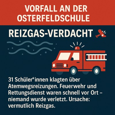 FW Pforzheim: Reizender Geruch in einer Schule in Pforzheim